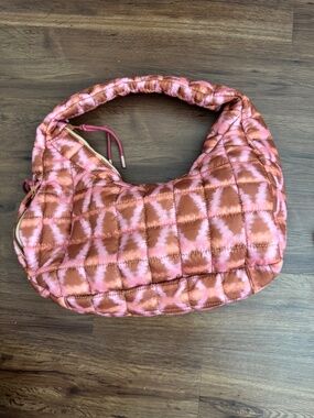 Recycled Materials Quilted Shoulder Bag